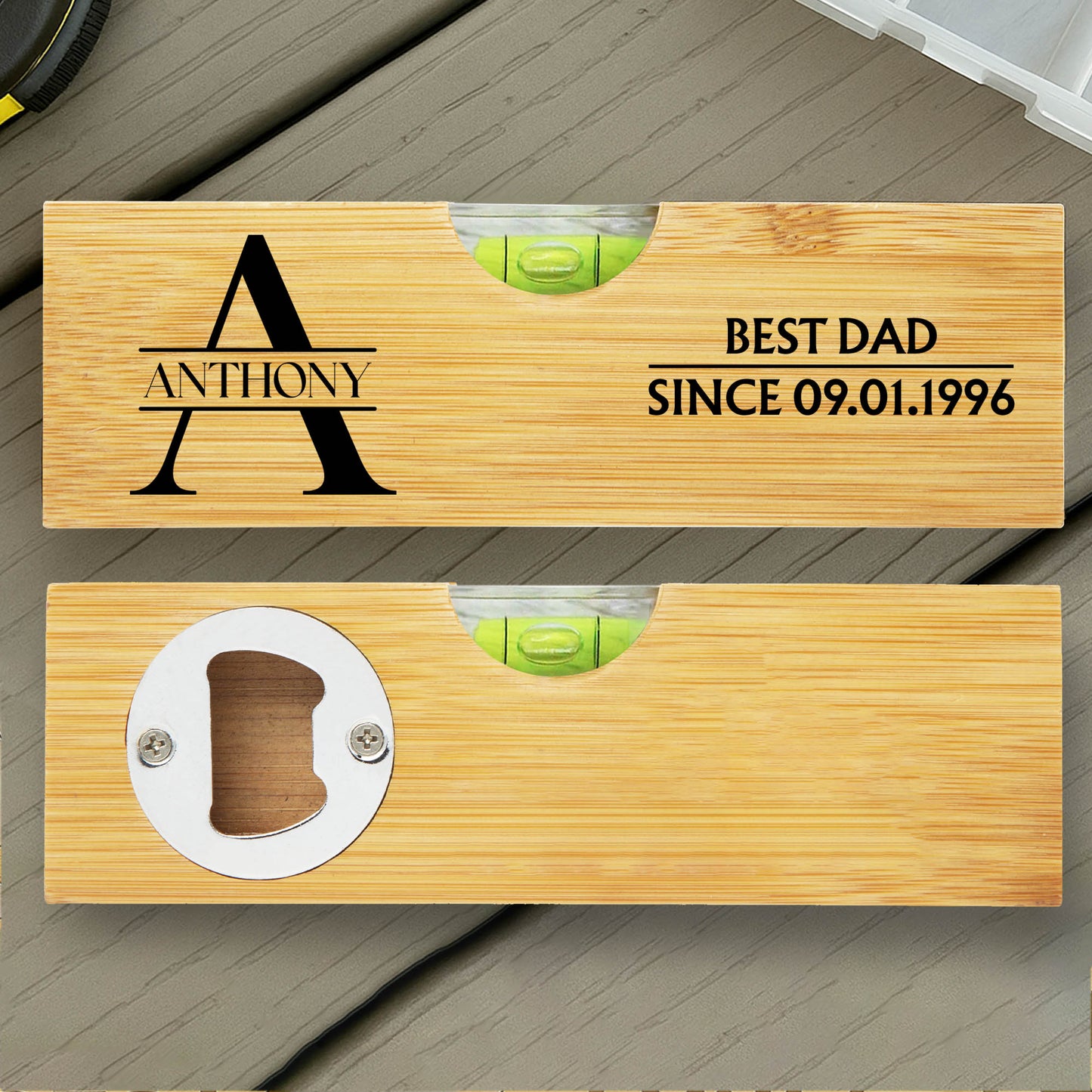 Best Dad Since 09.01.1996, Spirit Level And Bottle Opener