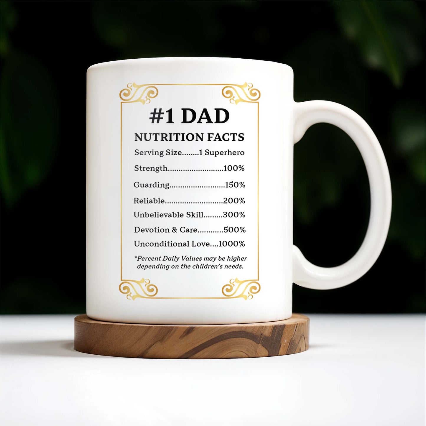 Dad No. 1 The Man The Myth The Legend Superhero Mug