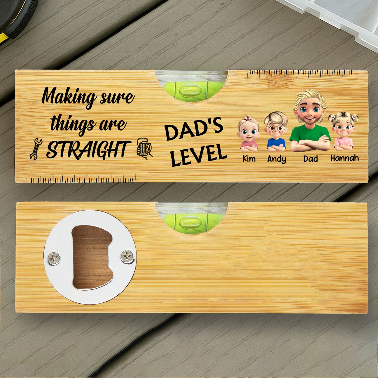 Making Sure Things Are Straight, Spirit Level And Bottle Opener