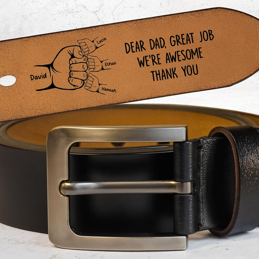 Dear Dad, Great Job We're Awesome Thank You, Handshakes