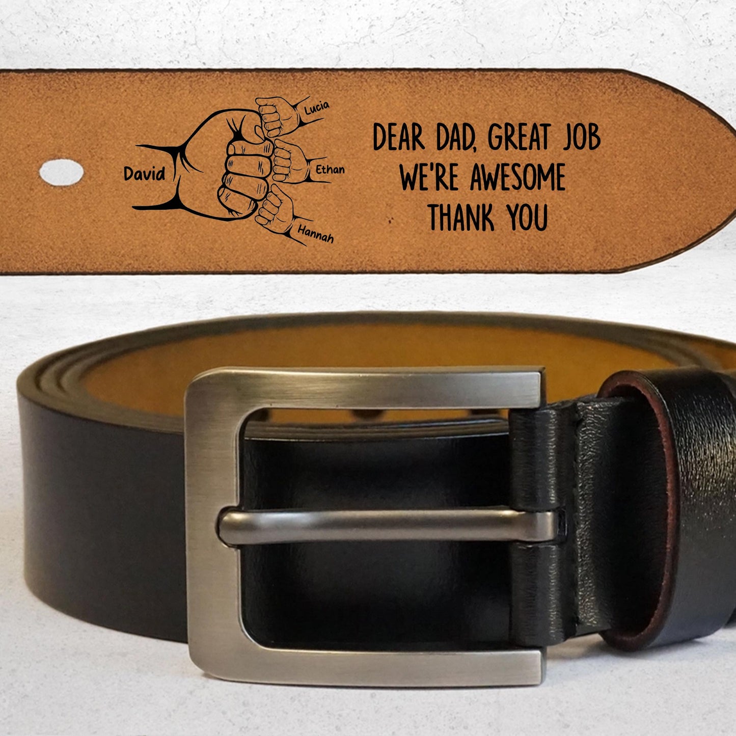 Dear Dad, Great Job We're Awesome Thank You, Handshakes