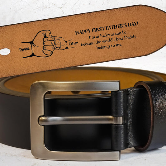 Happy First Father's Day, I'm As Lucky As Can Be, Handshake