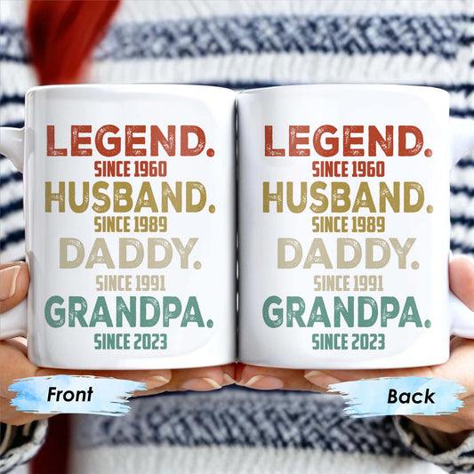 Legend Husband Daddy Grandpa Tribute Mug