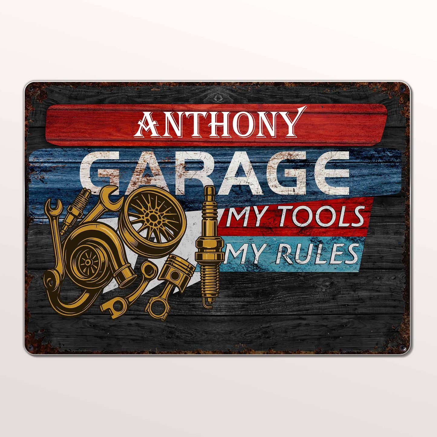 Garage My Tools My Rules with Tools and Gears Design