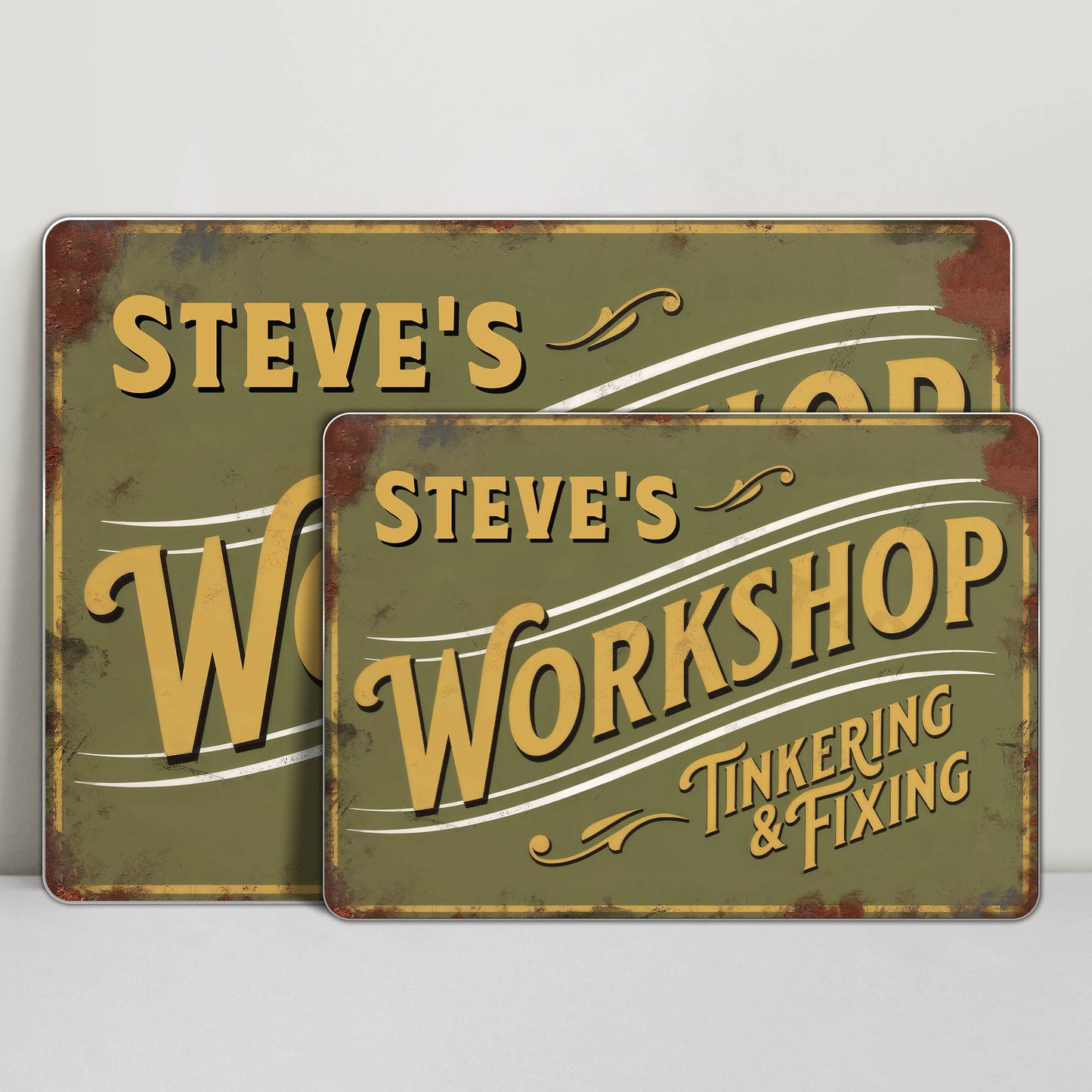 Steve's Workshop Tinkering & Fixing Sign