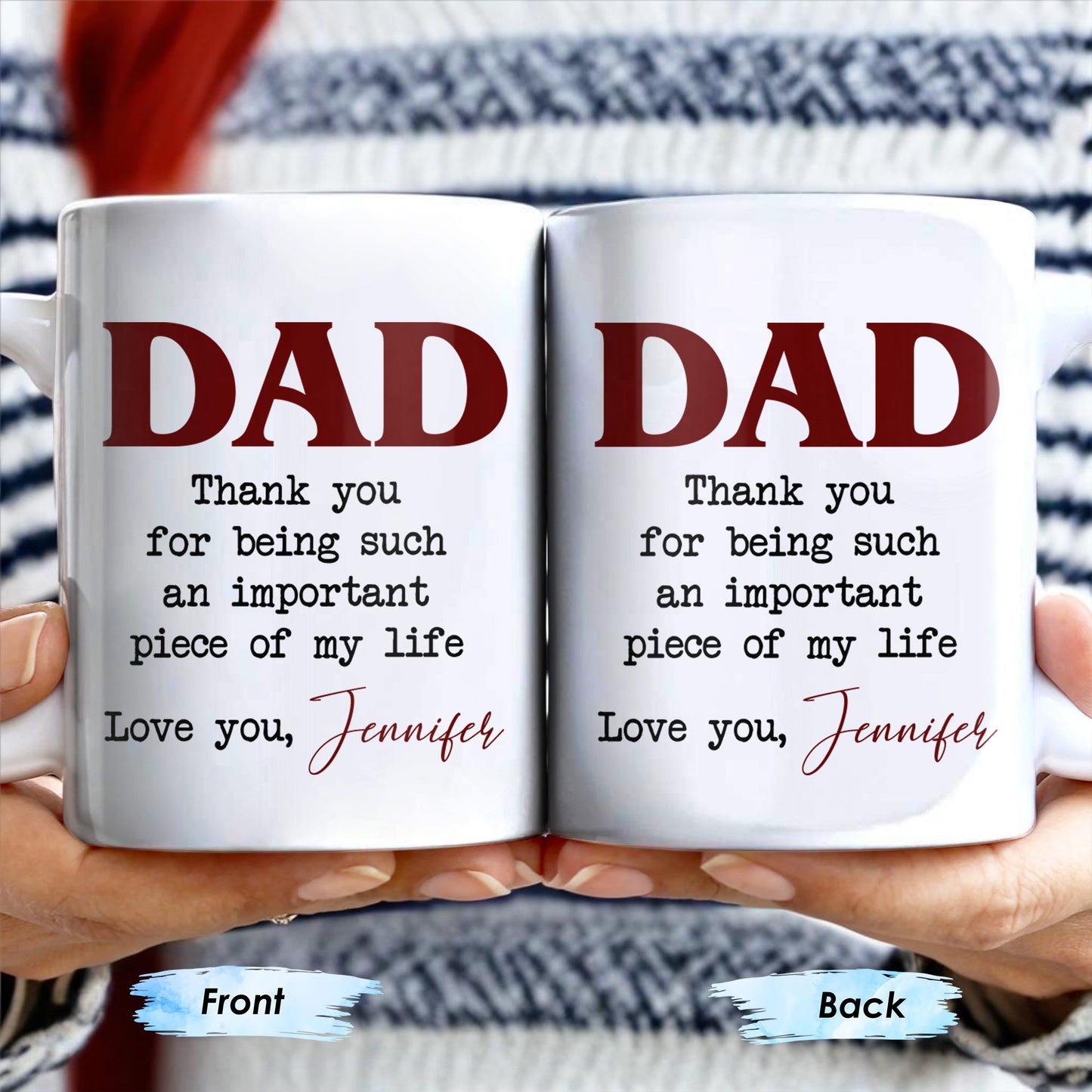 DAD Thank You For Being Such An Important Piece Of My Life