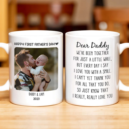 Dear Daddy, We've been together for just a little while, Photo and Heart