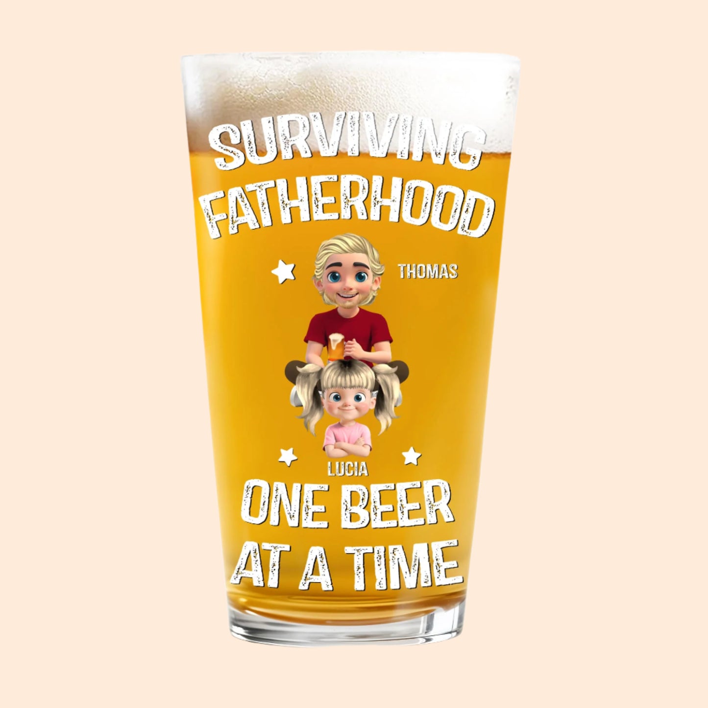 Surviving Fatherhood One Beer At A Time, Cartoon Family
