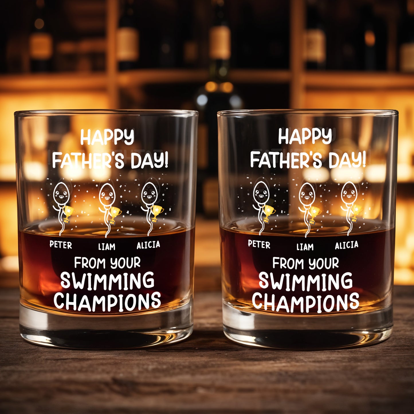 Happy Father's Day! From Your Swimming Champions, Trophy