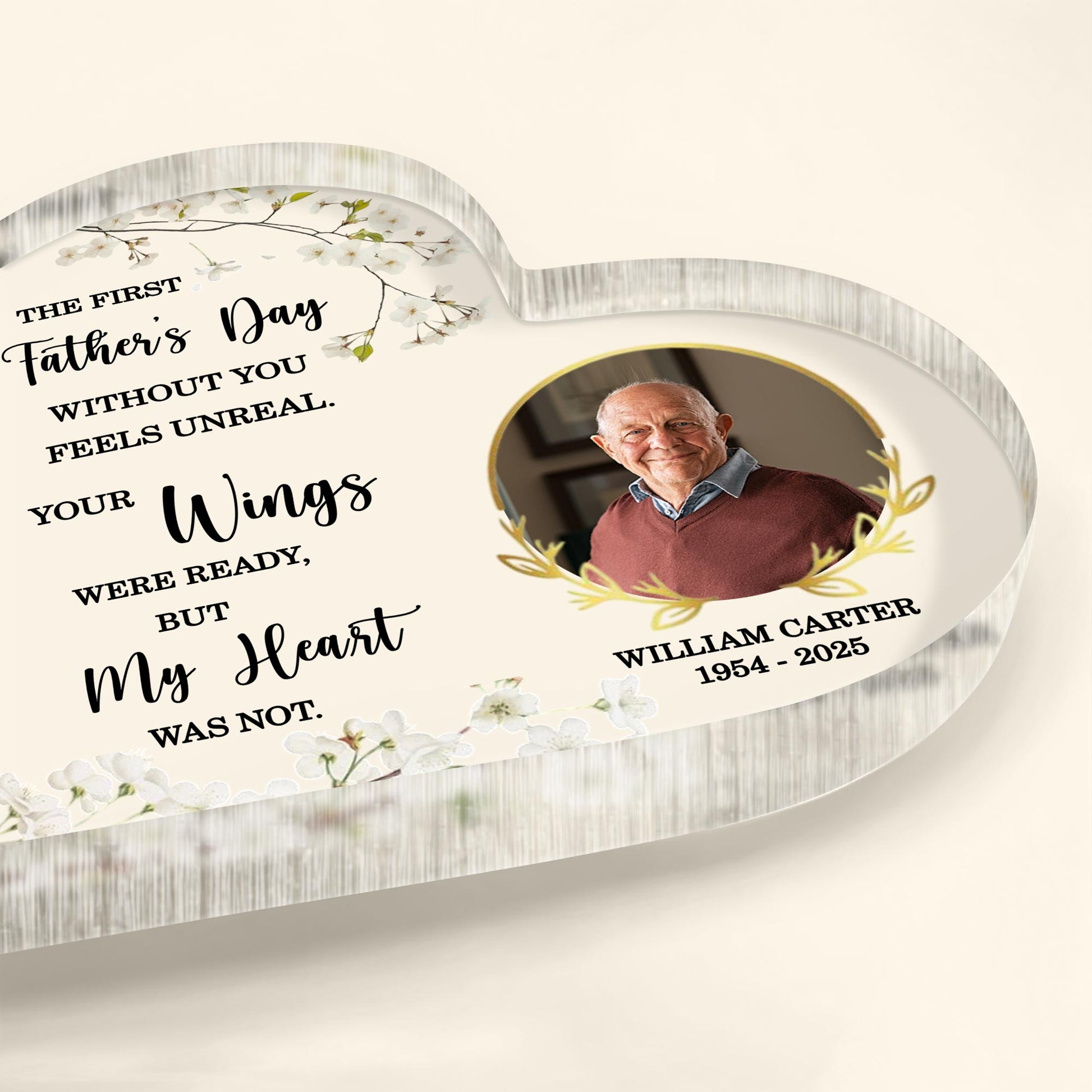 The First Father's Day Without You Feels Unreal, Cherry Blossoms and Memorial Portrait