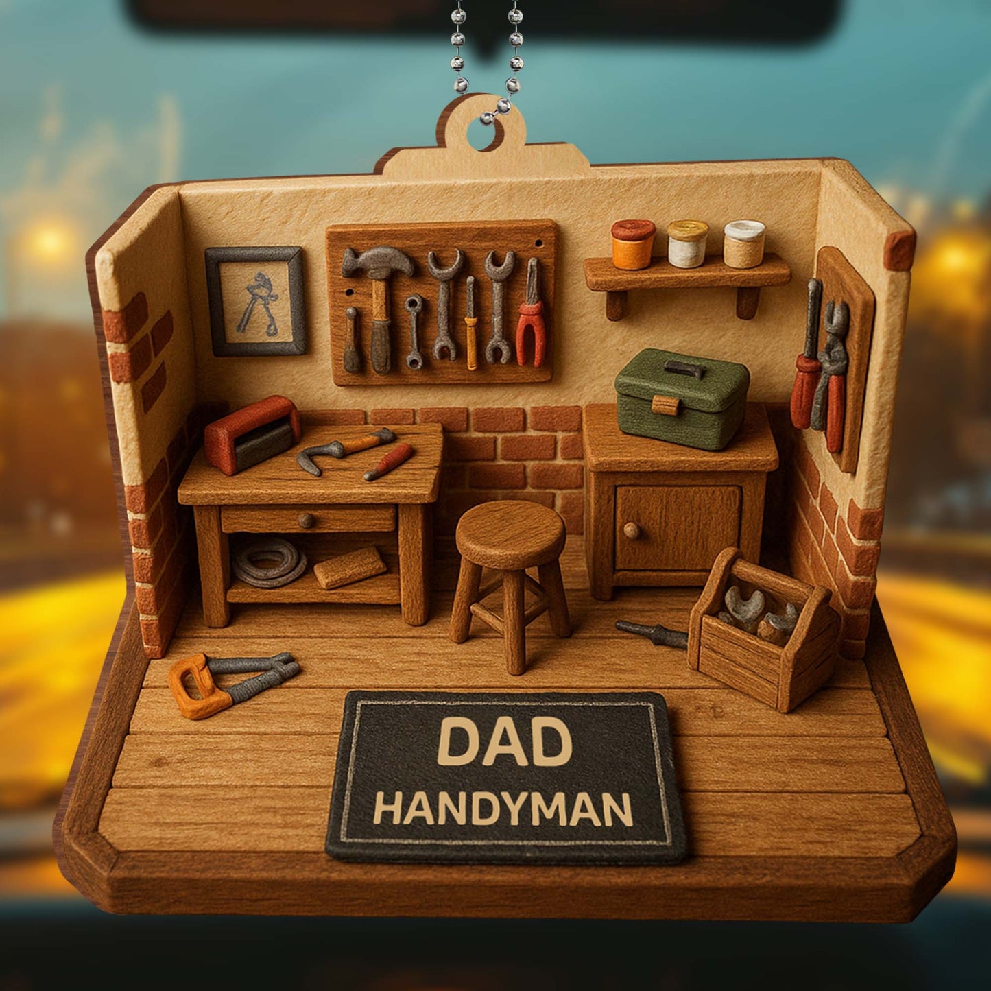 Dad Handyman, Tools And Workbench