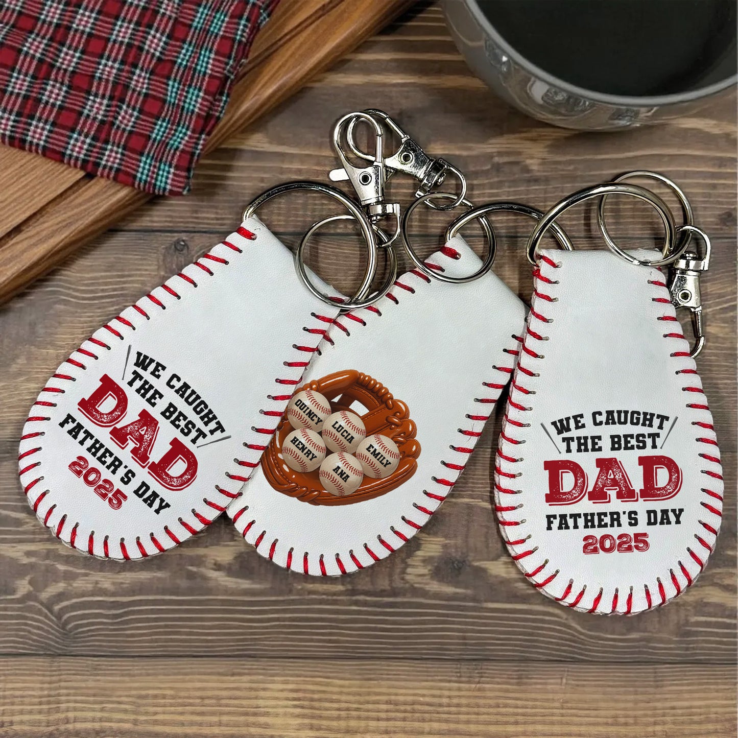 We Caught The Best Dad Father's Day, Baseball And Baseball Glove