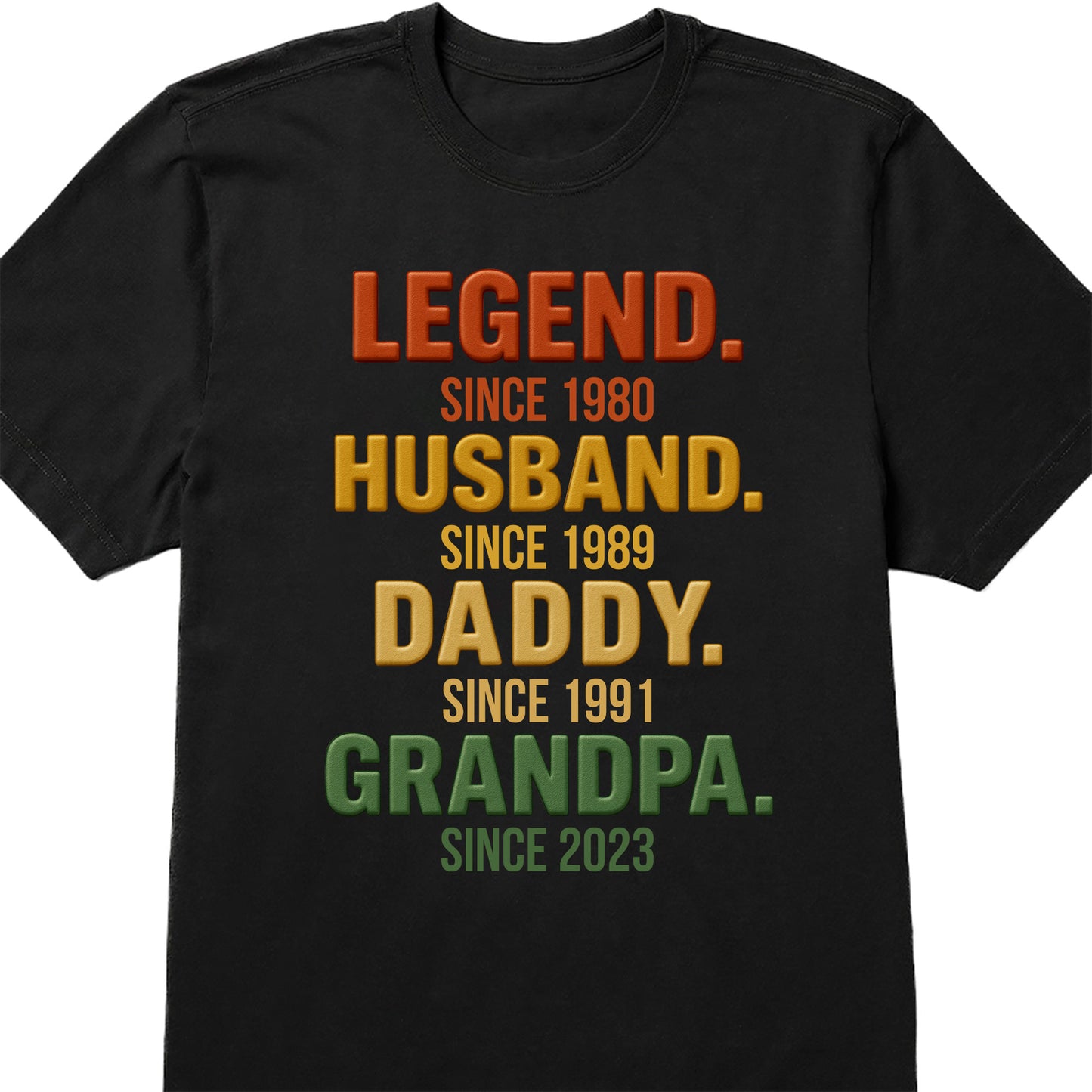 Legend, Husband, Daddy, Grandpa Custom T-Shirt