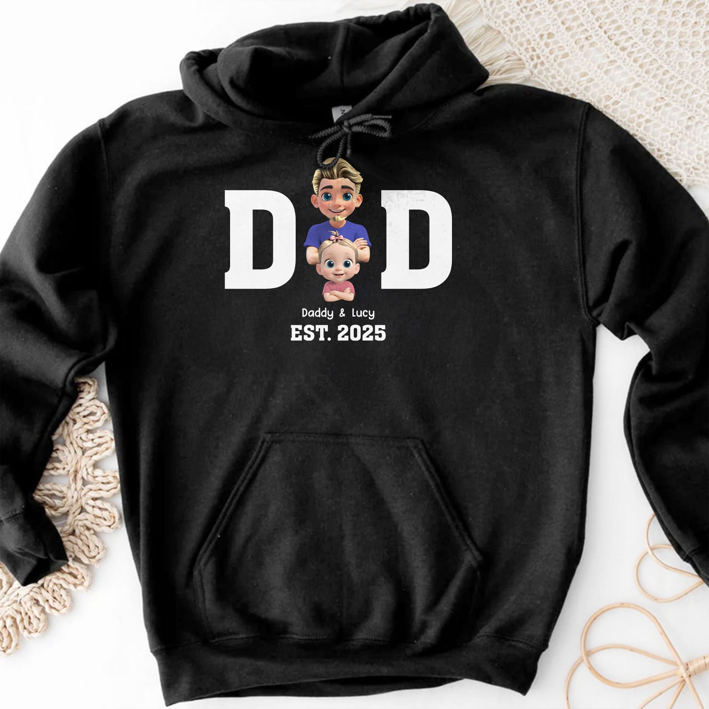 Daddy & Lucy EST. 2025, Father and Baby