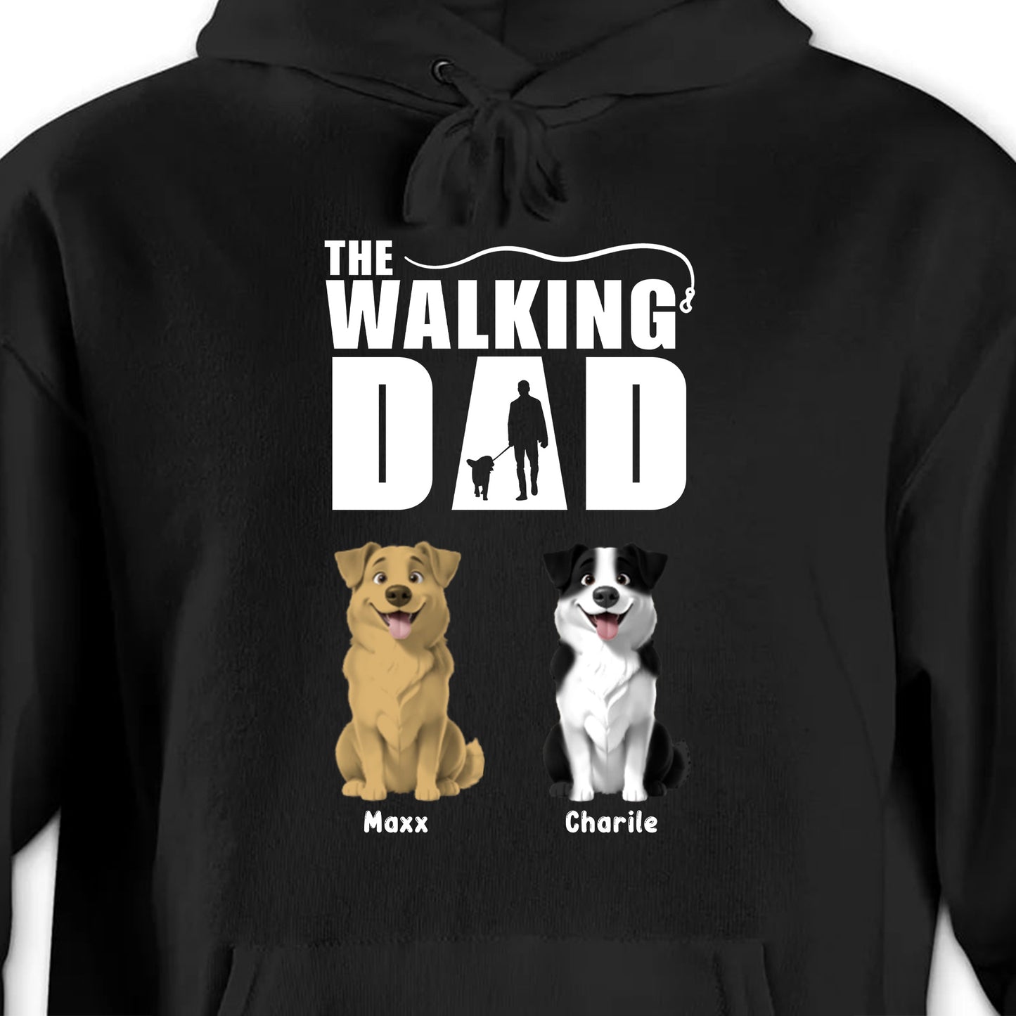 The Walking Dad, Man And Dogs Design
