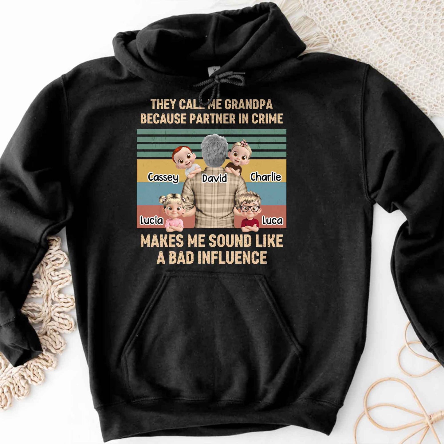 They Call Me Grandpa Because Partner In Crime, Cartoon Grandpa And Kids