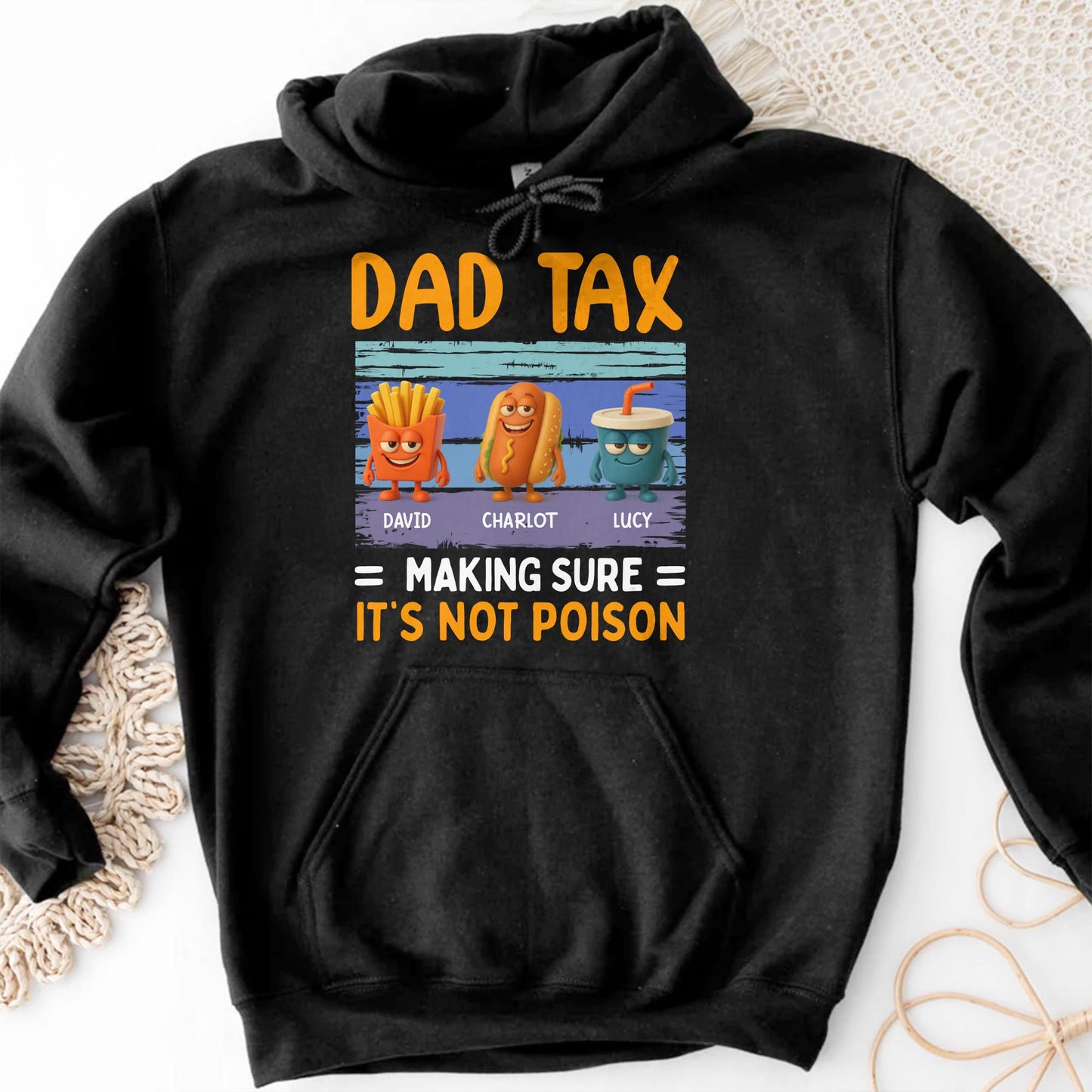 Dad Tax = Making Sure It's Not Poison, Fries, Hot Dog and Drink