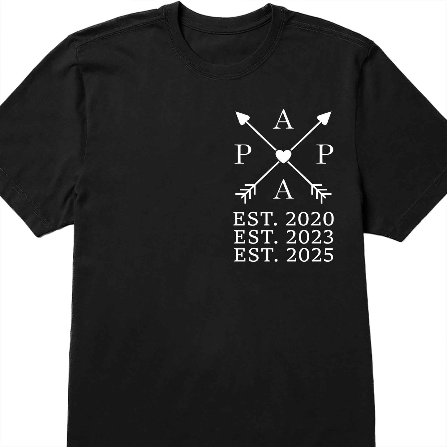 Customizable Text And Dates With Arrows And Heart