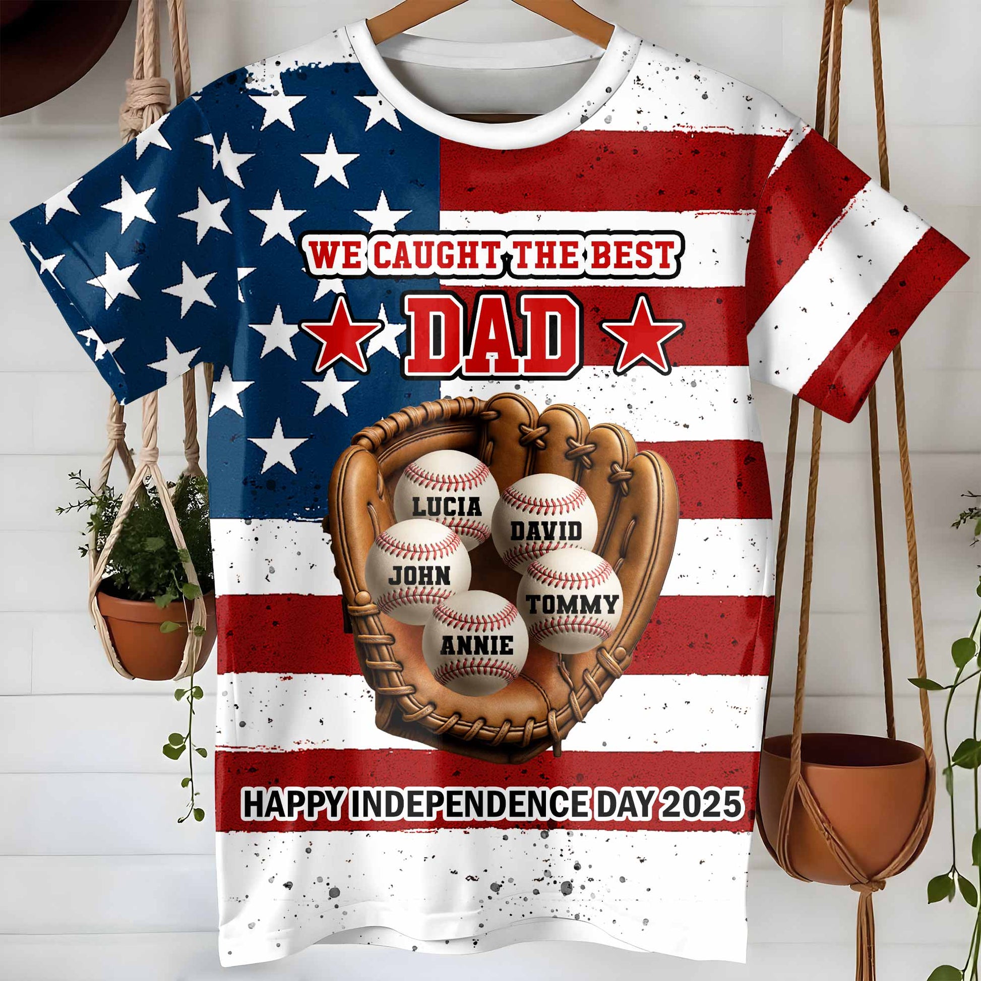 We Caught The Best Dad Happy Independence Day Shirt