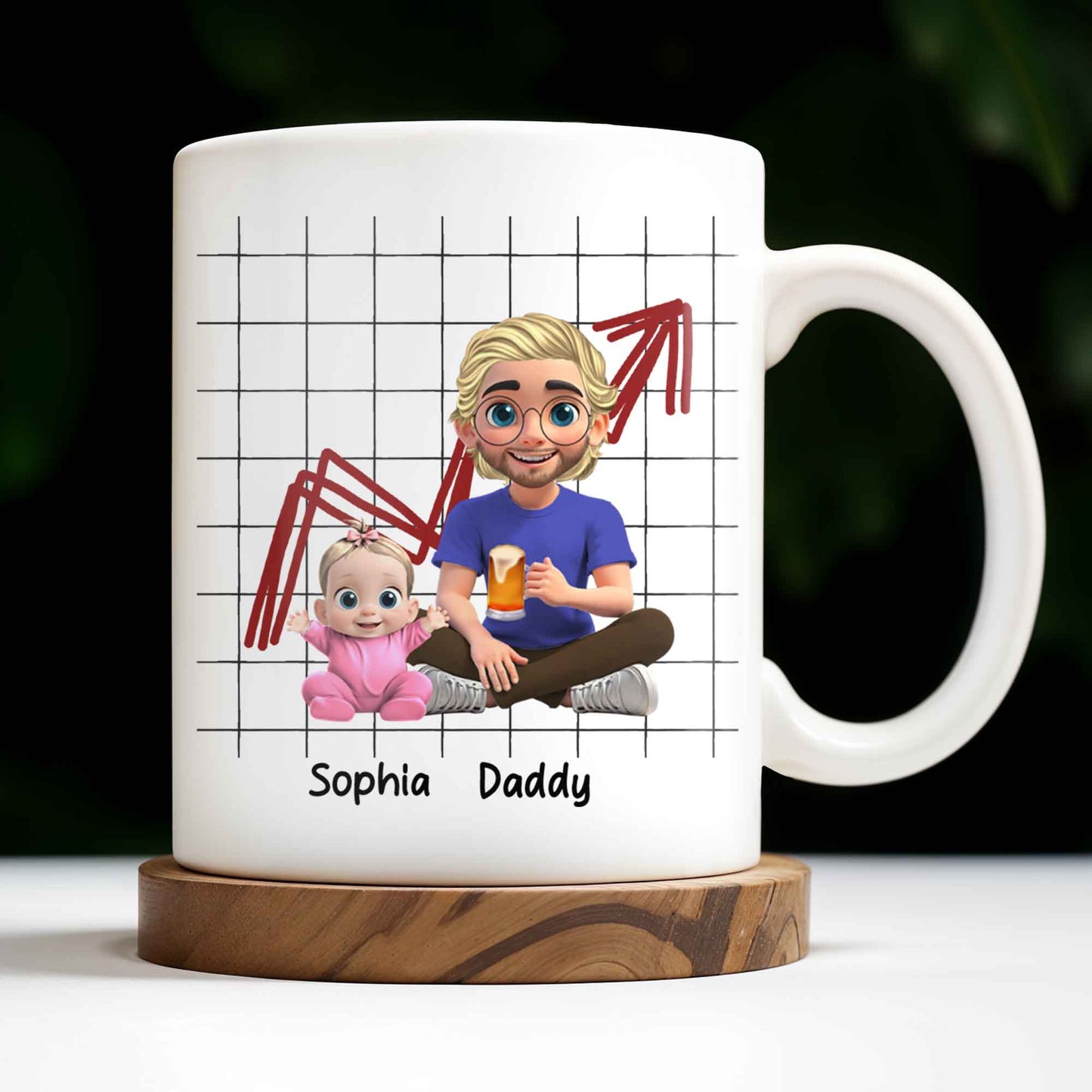 Happy Father's Day From The Best Long-Term Investment, Graph, Baby and Father