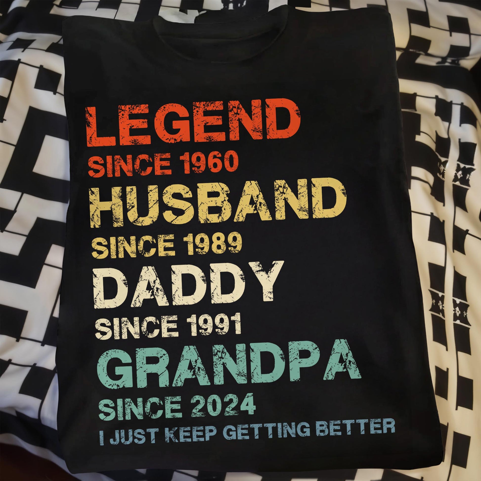 Legend Husband Daddy Grandpa Custom Year T-Shirt