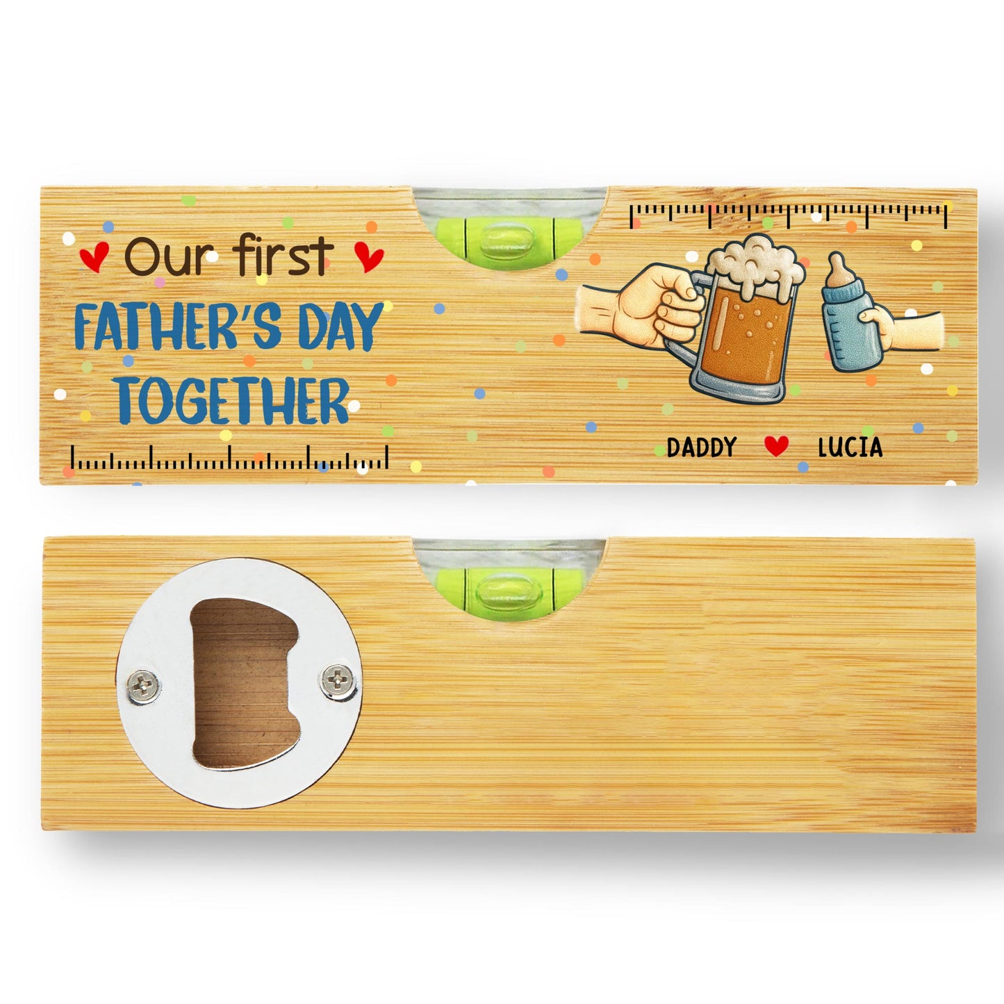 Our First Father's Day Together, Beer And Baby Bottle