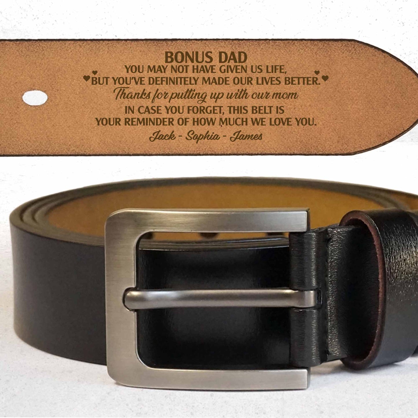 Bonus Dad Reminder How Much We Love You Belt