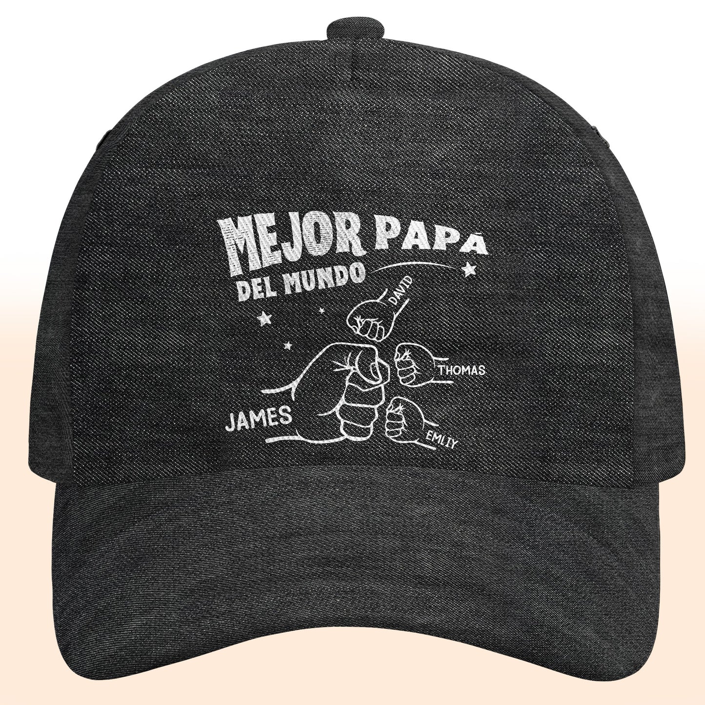 Mejor Papa Del Mundo Thumbs Up Cap