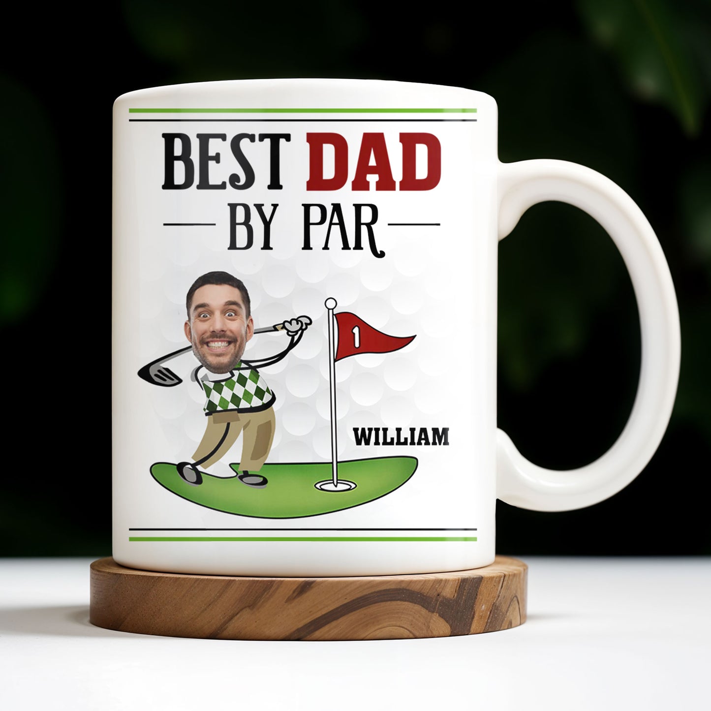 Best Dad By Par, Golf And Flag