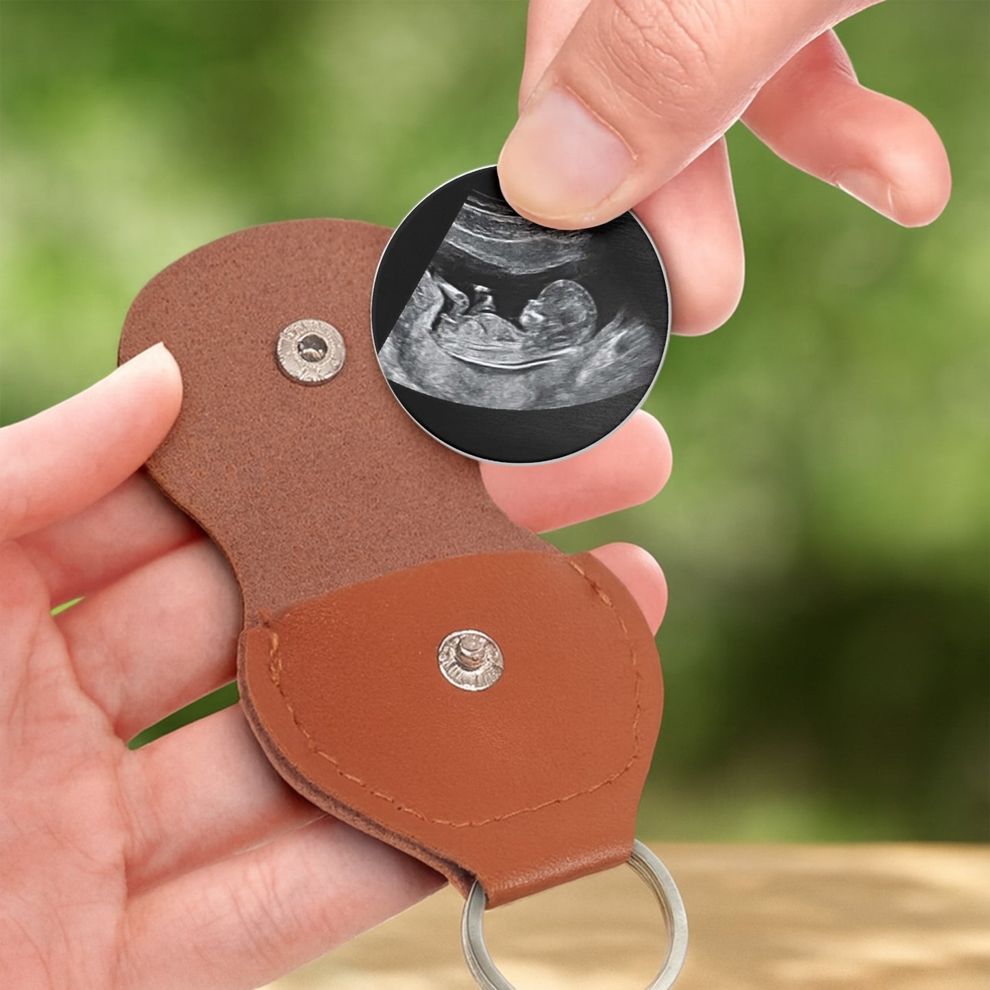 Love The Bump, Ultrasound Keyring For Expecting Dad