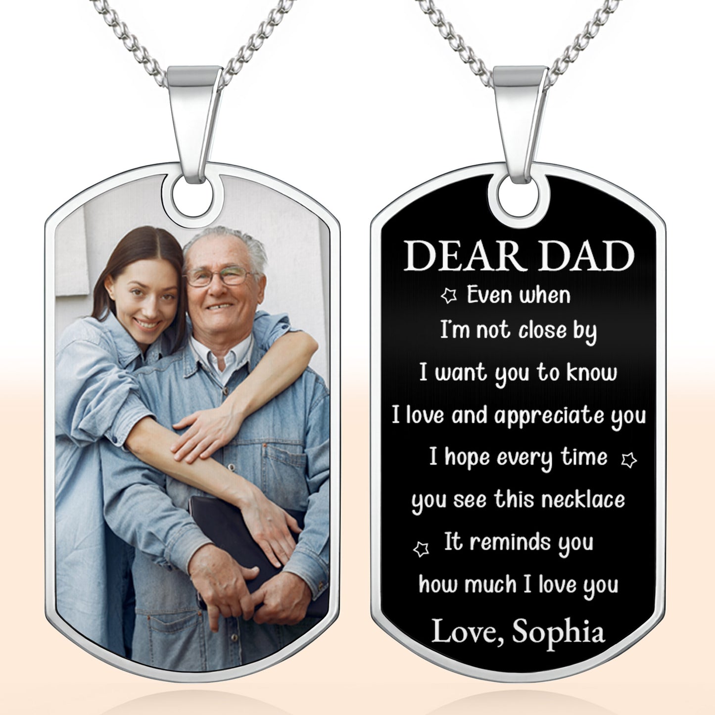 A Loyal Companion And A Bond That Cannot Be Broken Photo Dog Tag - Personalized Custom Dog Tag Necklace - DAD439_DTNECK