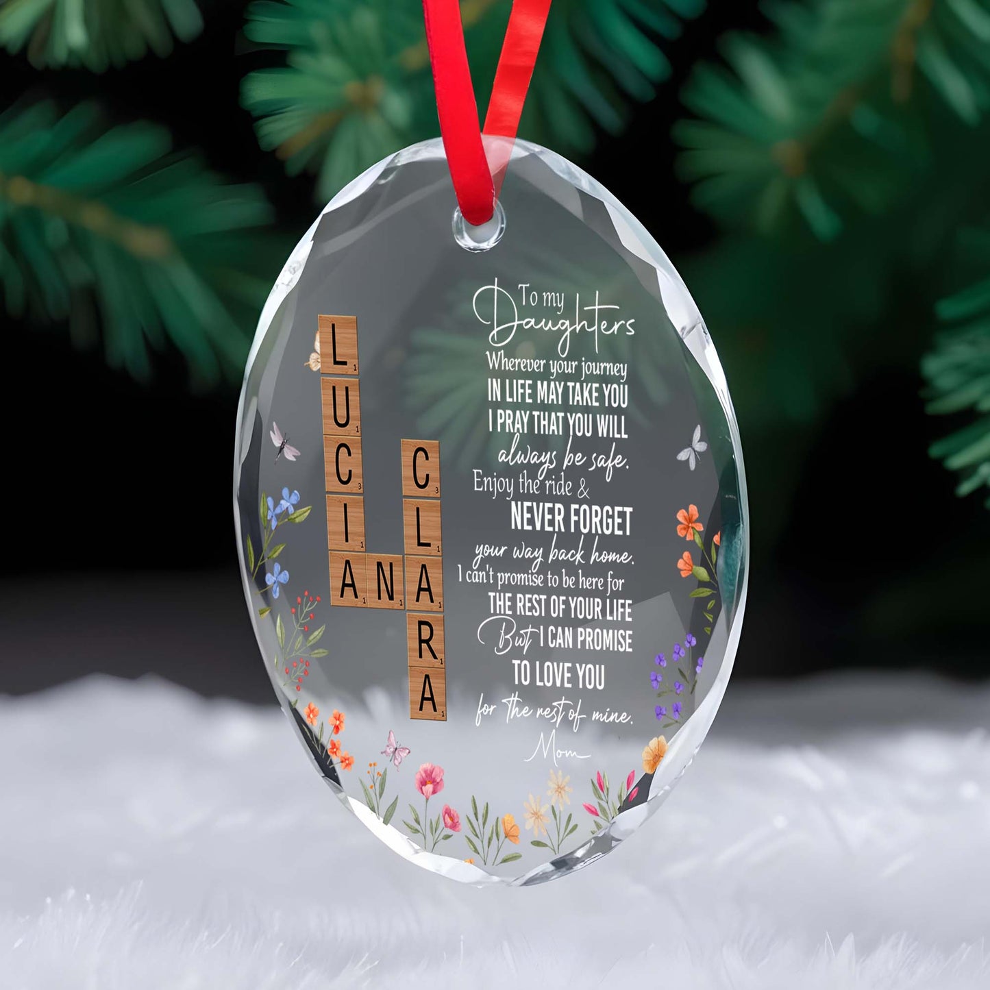 Eternal Promise To Love You, Designed With Flowers And Butterfly