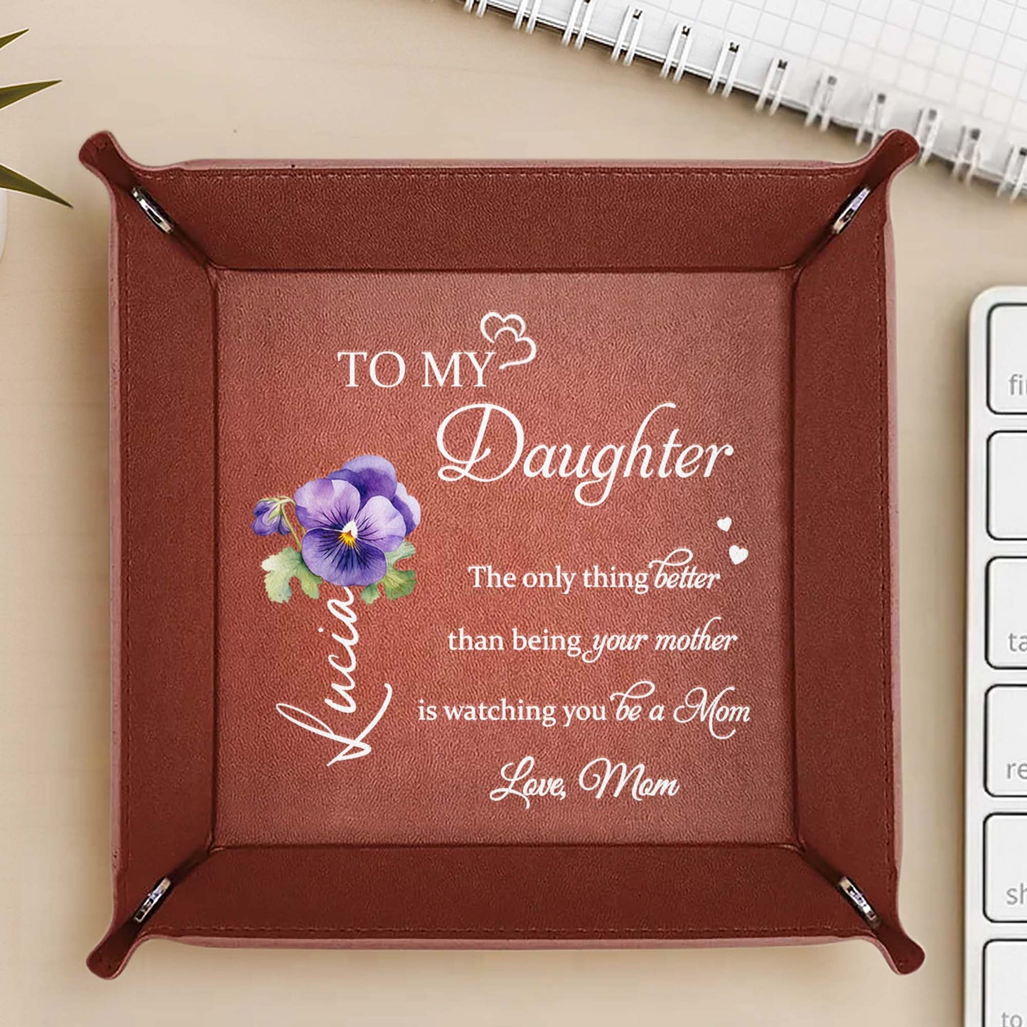 To My Daughter, The Only Thing Better Than Being Your Mother Is Watching You Be A Mom, Pansy Flower