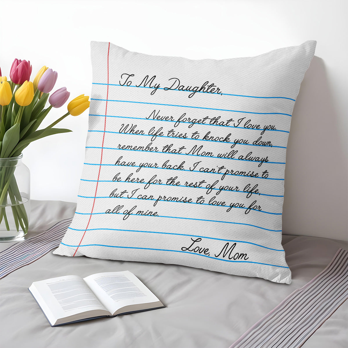 Love You Forever, Mom's Promise, Lined Paper Design