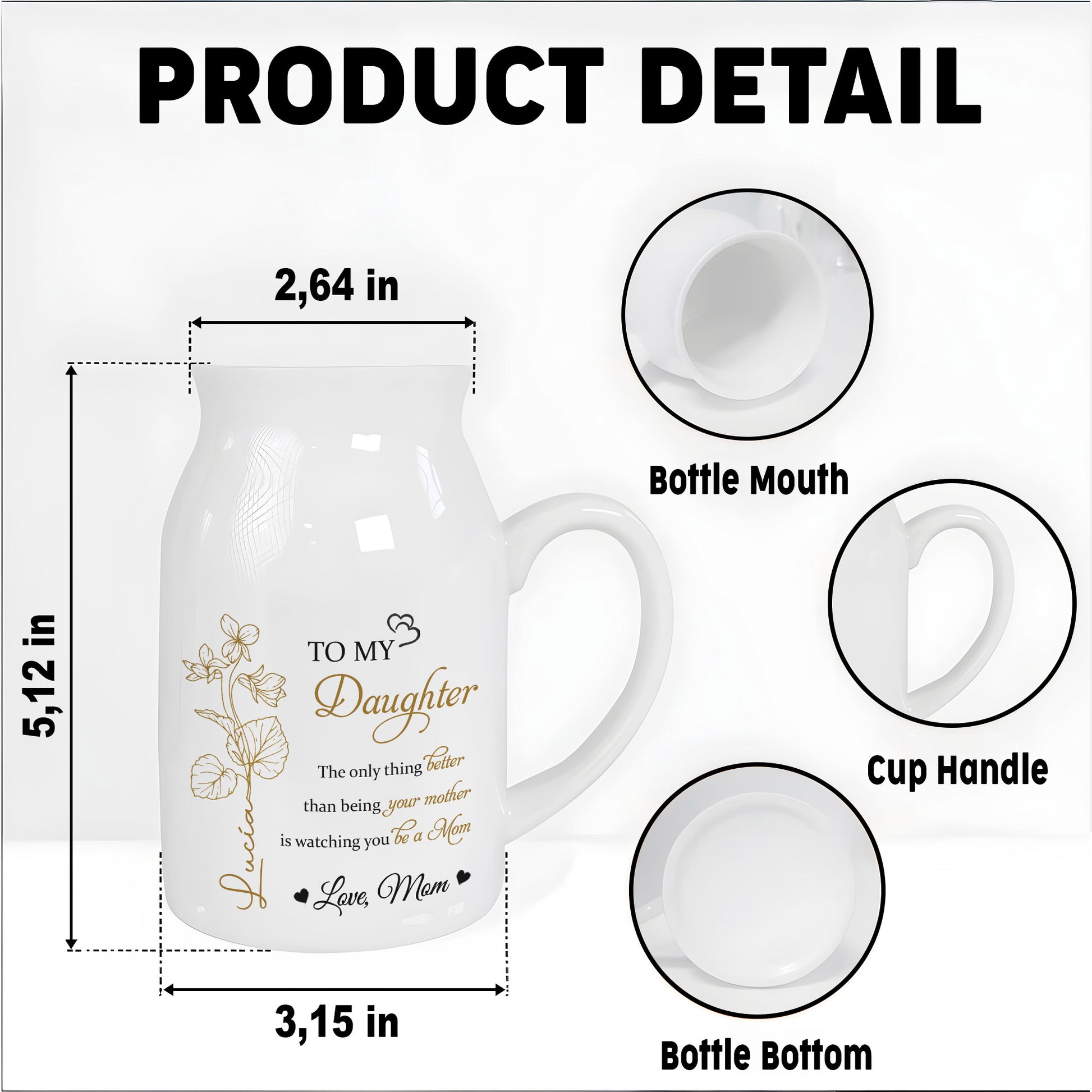 Mother To Daughter Love And Flowers Emotional Message