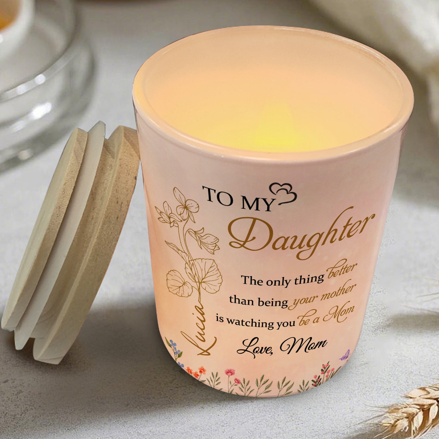 To My Daughter, Watching You Be A Mom, Floral Design