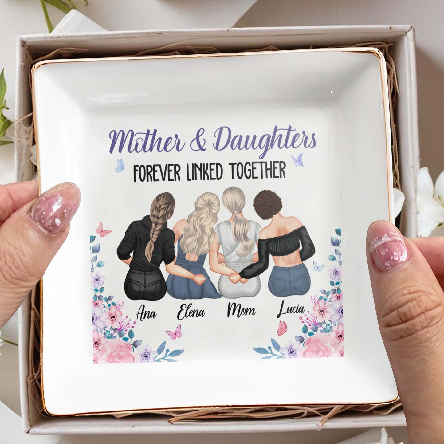 Mother & Daughters Forever Linked Together, Women Holding Hands