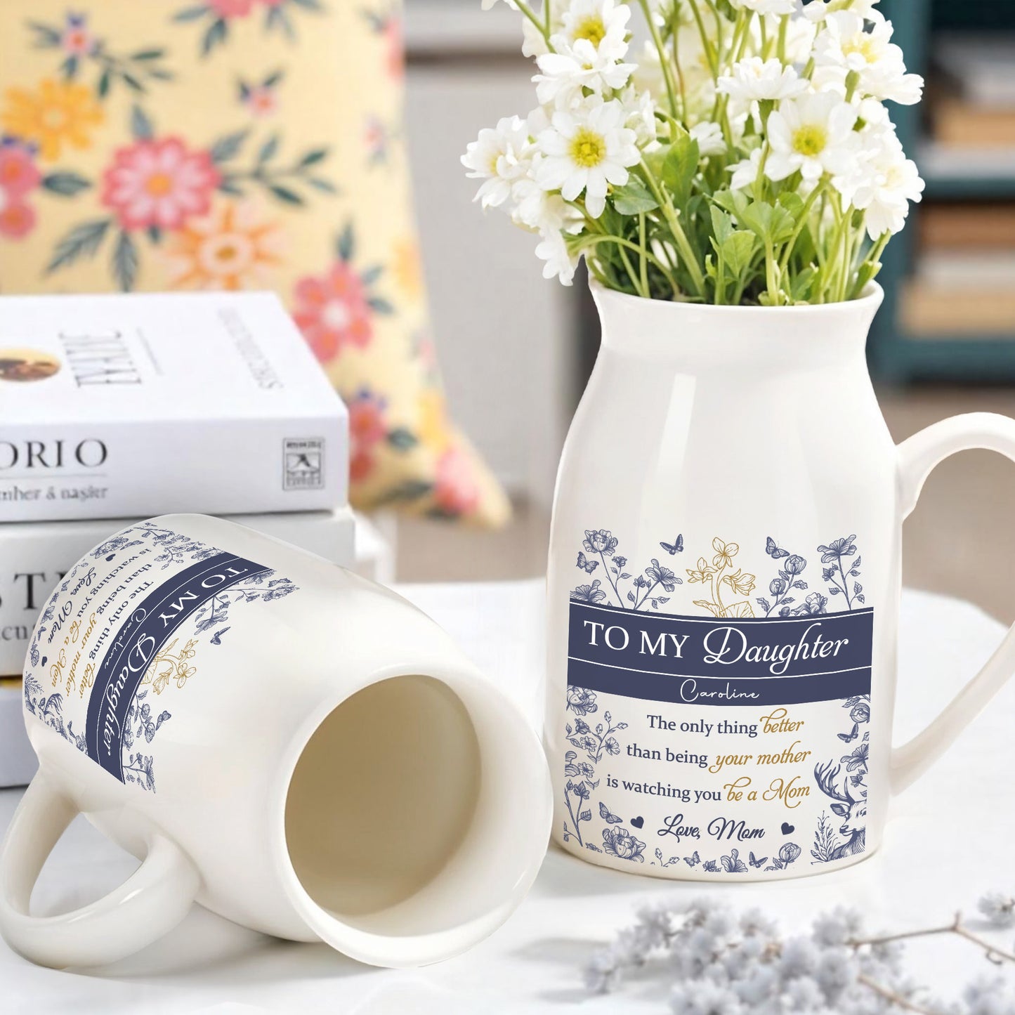 To My Daughter, The Only Thing Better Than Being Your Mother is Watching You Be A Mom, Flowers and Butterflies