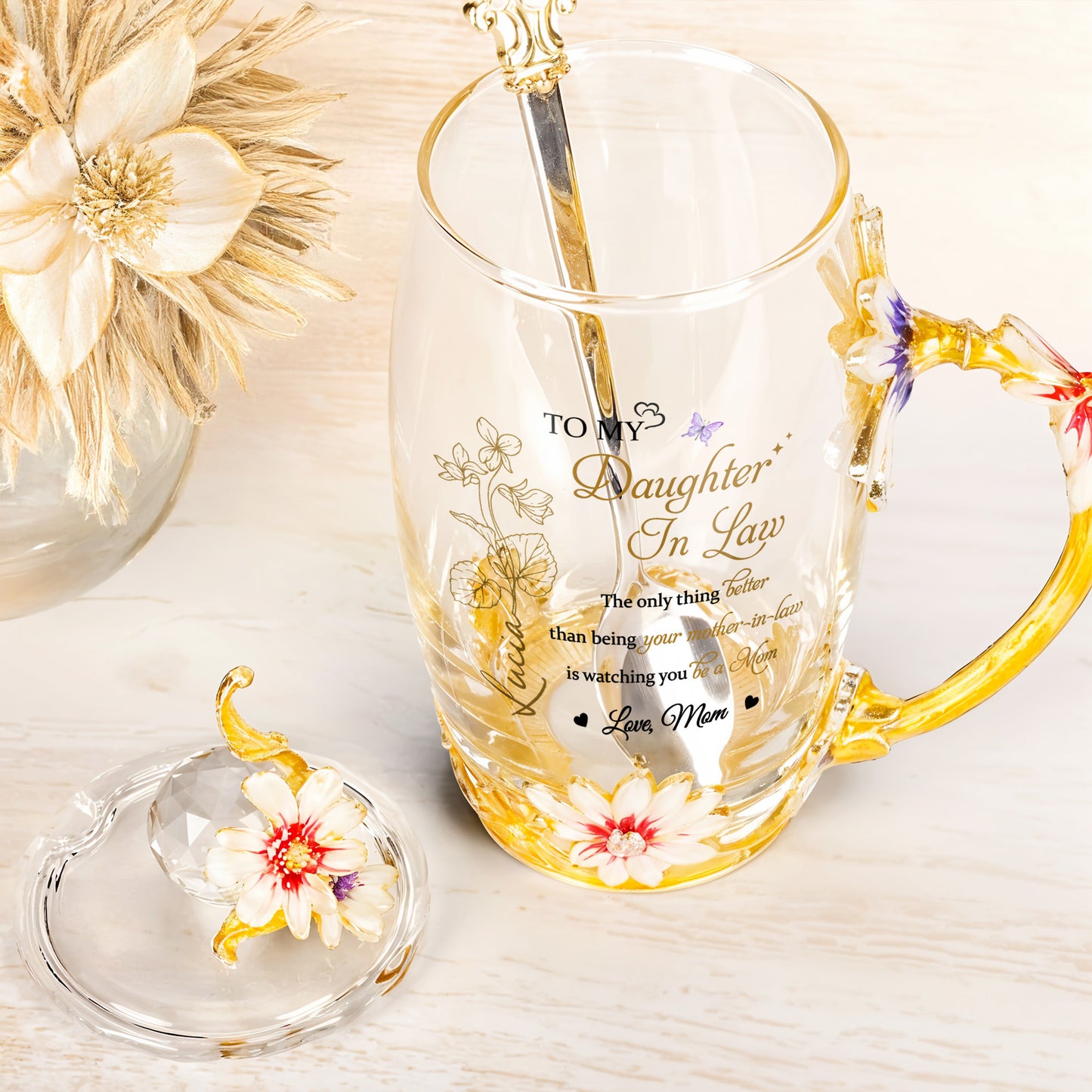 To My Daughter In Law, The Only Thing Better Than Being Your Mother-In-Law, Flowers And Butterfly