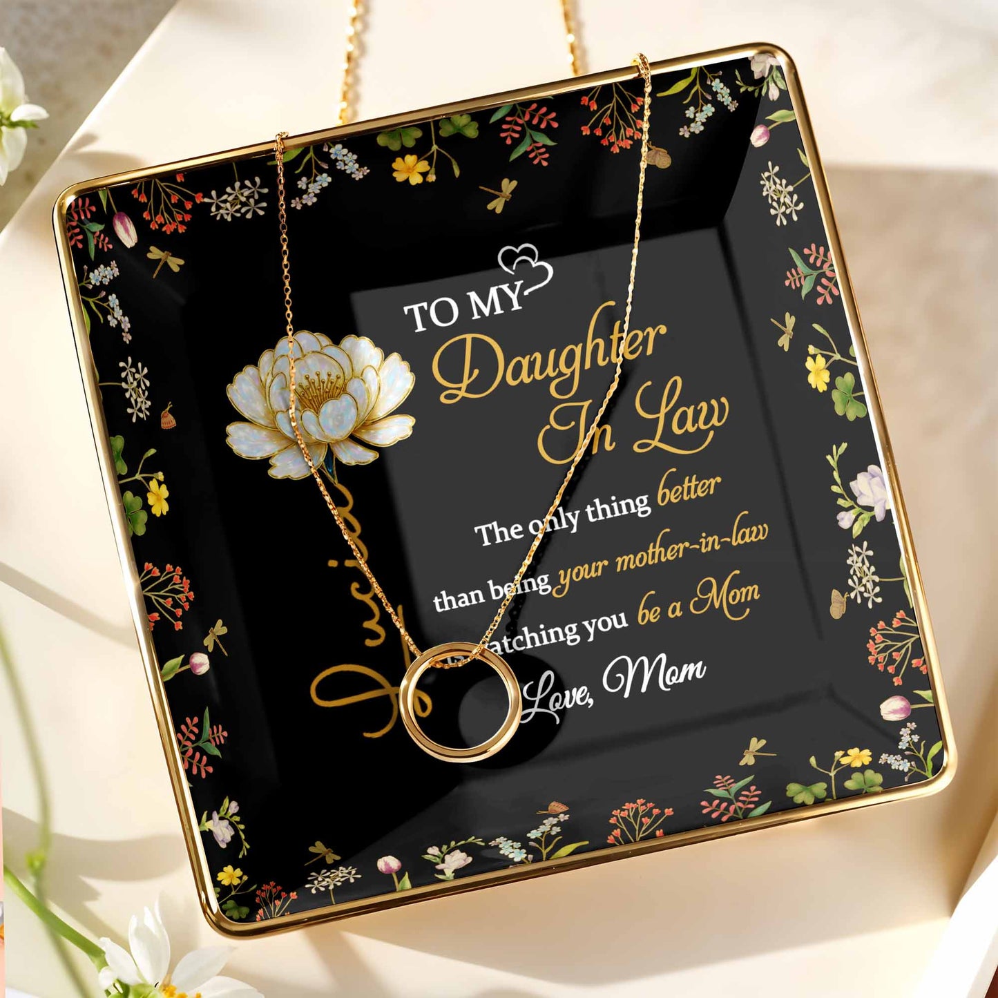 To My Daughter In Law, Love From Mom, Floral Design