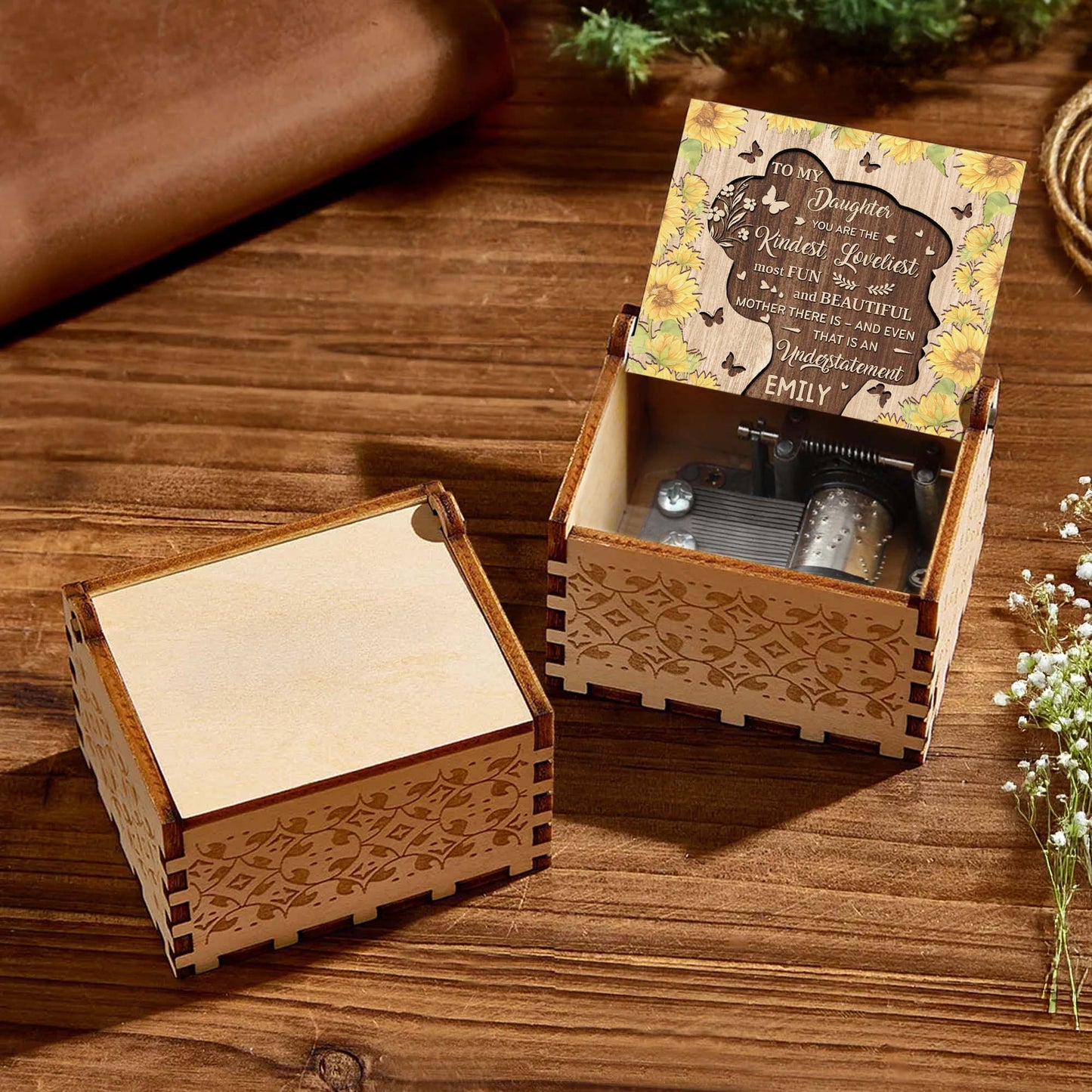 To My Daughter, You Are The Kindest, Loveliest Mother, Flowers And Butterflies