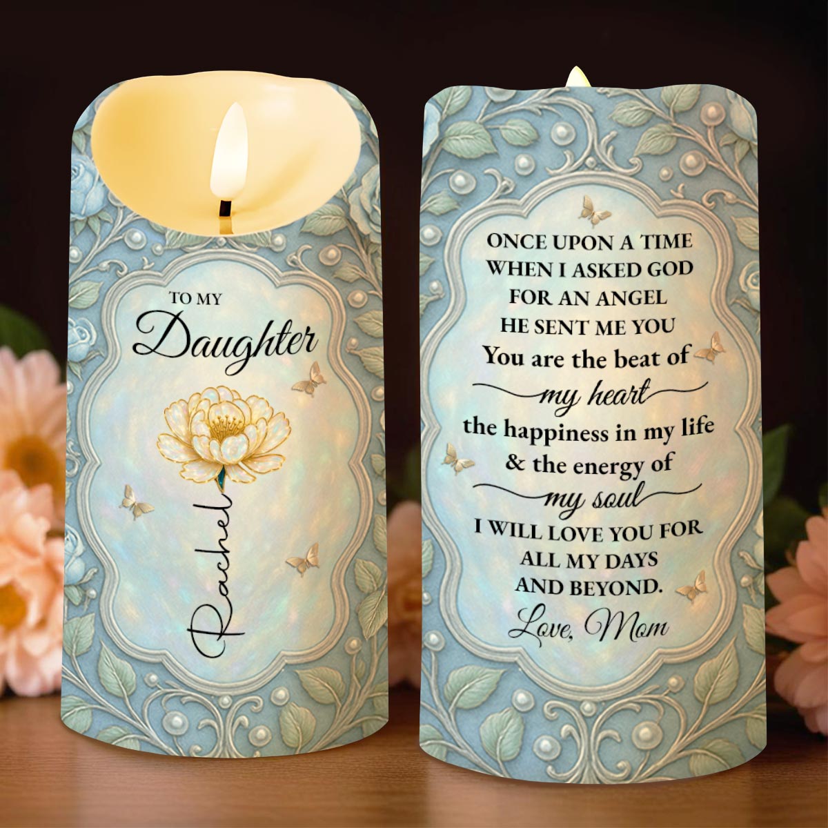 You Are Precious - Family Personalized Custom LED Candle - Christmas Gift For Daughter, Granddaughter