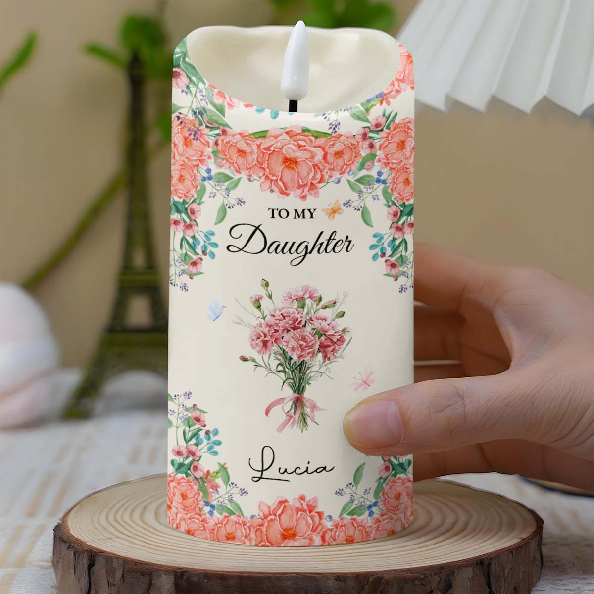 To My Daughter With Beautiful Floral Design