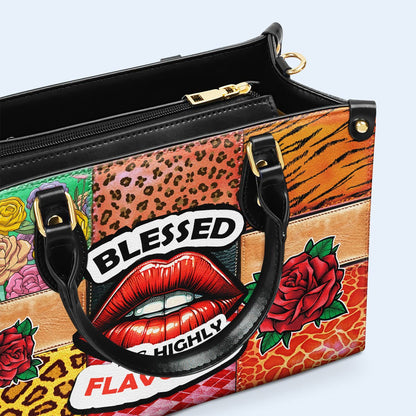Blessed And Highly Flavored - Bespoke Leather Handbag - DB26