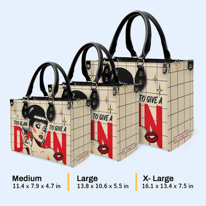 Too Glam - Bespoke Leather Handbag - DB53