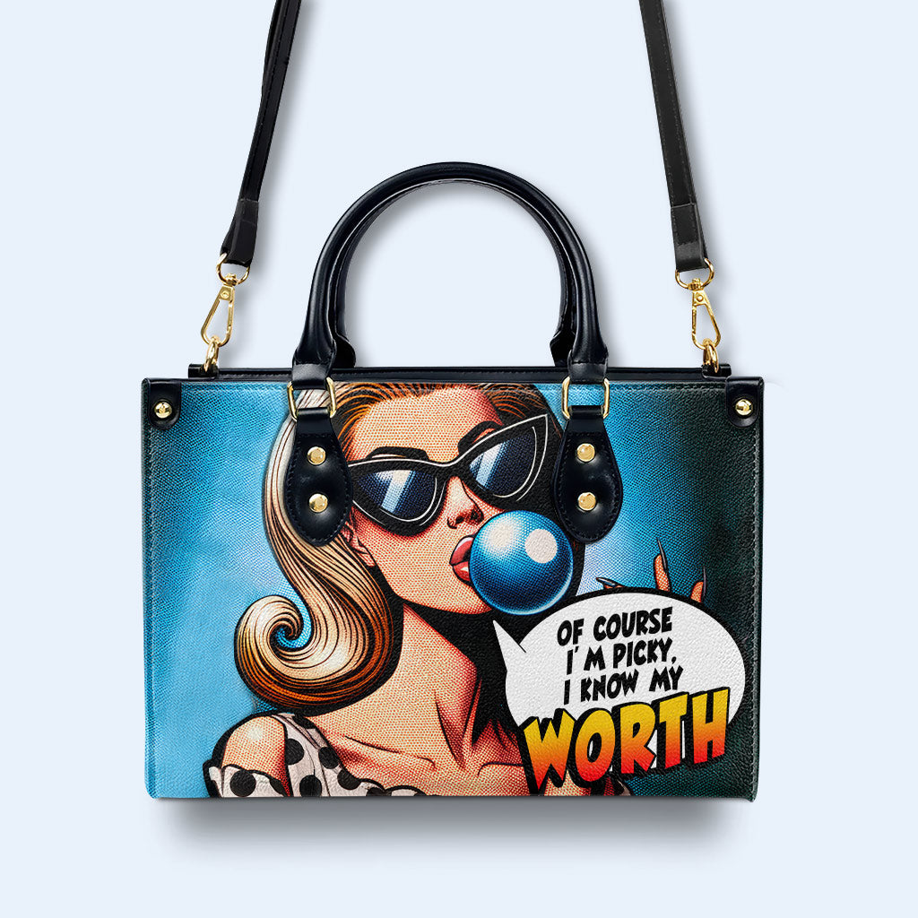 Know My Worth - Bespoke Leather Handbag - DB58