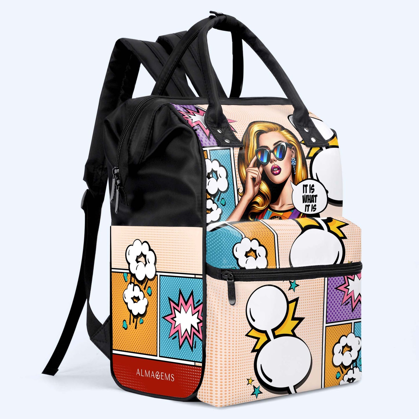 C'EST CE QUE C'EST - Sac à dos de voyage personnalisé en forme de bec de canard - DG050_DKB