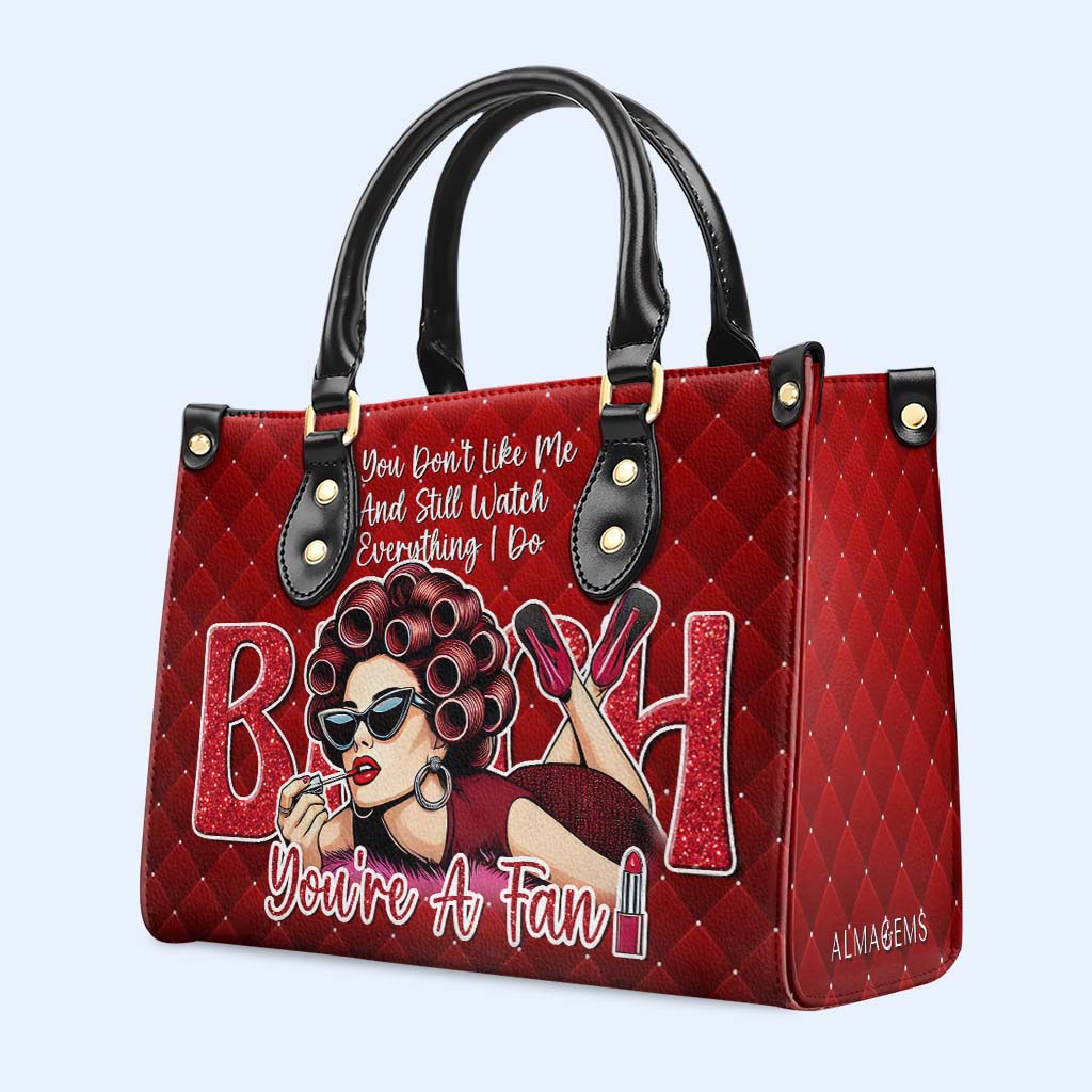 You're A Fan - Personalized Custom Leather Handbag - DG078_HB