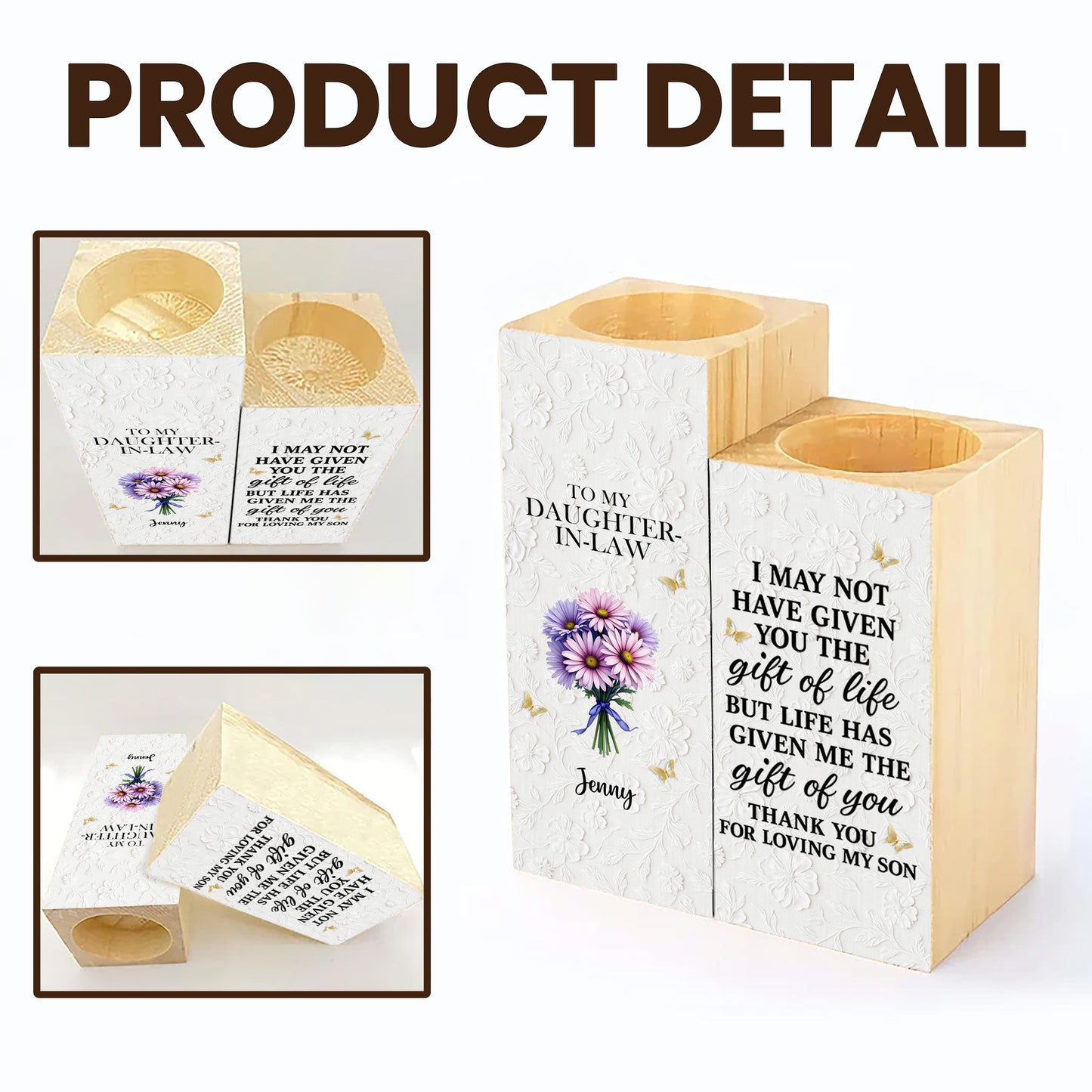 Thank You For Loving My Son, Floral Design