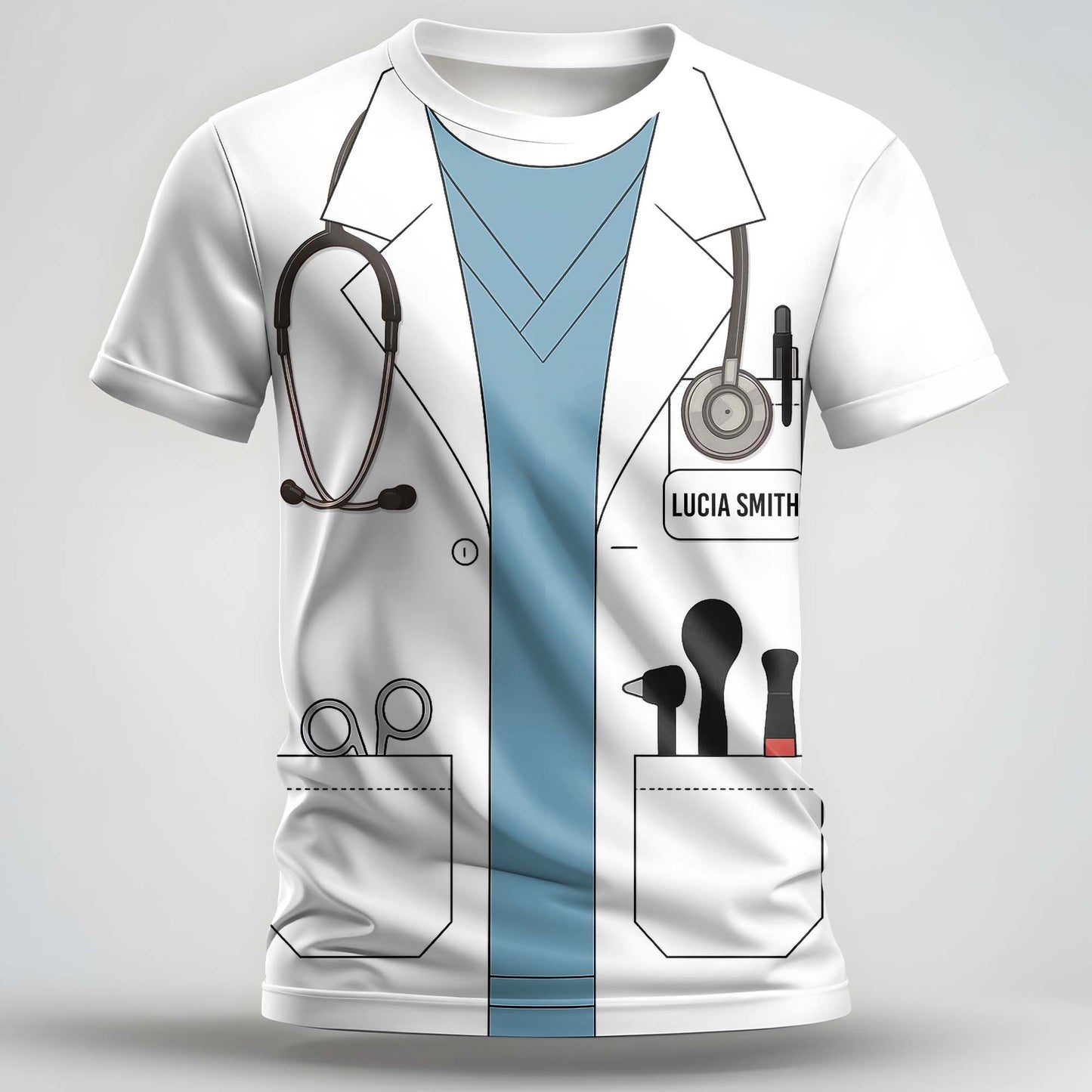 Customizable Medical Professional Themed Graphic T-Shirt